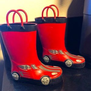 Toddler car rain boots